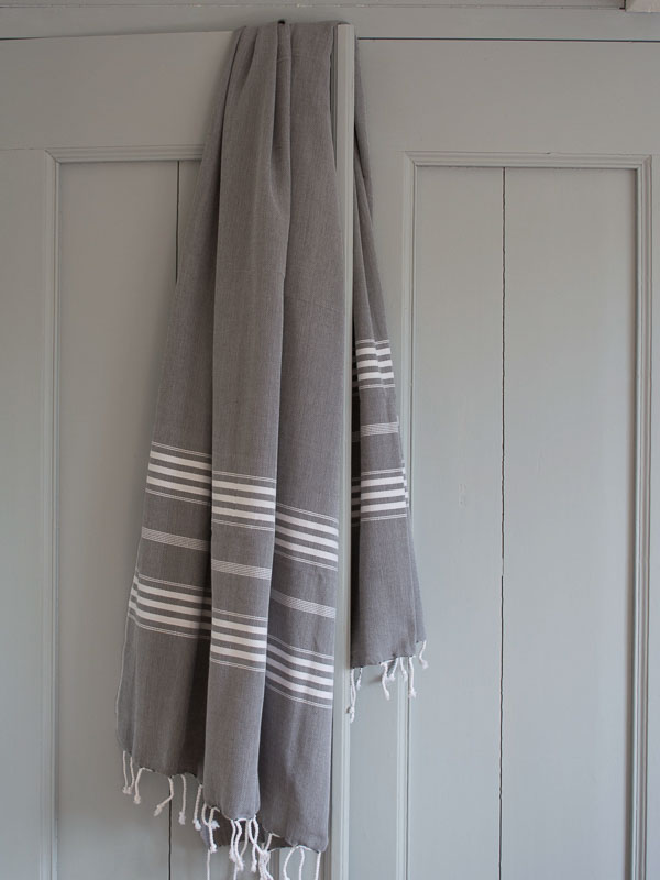 hammam towel dark grey 